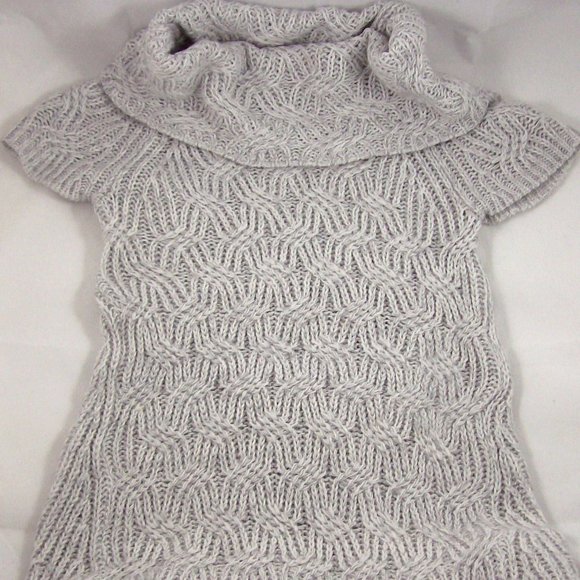 Worthington Gray Textured Cowl Neck Tunic Sweater - FINAL SALE *** PRICE IS FIRM - Picture 2 of 10